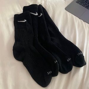 Nike Dri-Fit black ankle socks pack of two